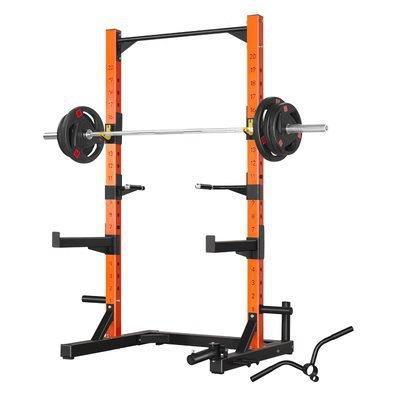 半框式深蹲架商用龙门架自由深蹲卧推架一体架杠铃架健身家用