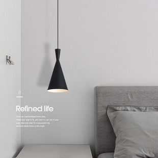 北欧风格床头吊灯现代简约卧室床头灯创意个性吧台极简餐厅小吊灯