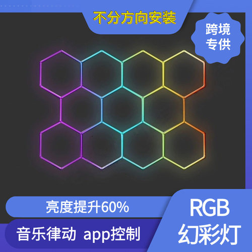 110V蜂窝幻彩六角LED灯