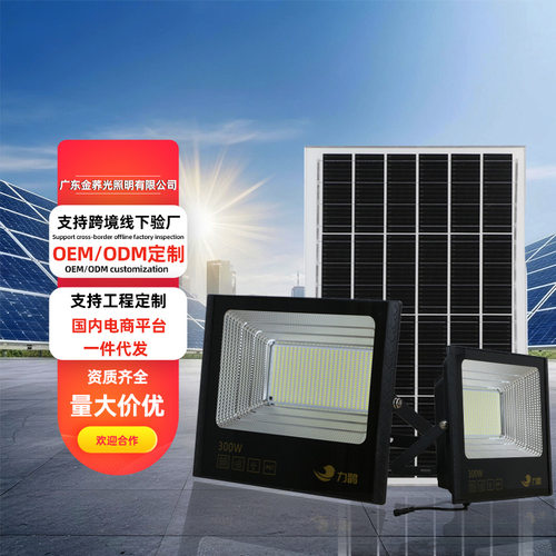 太阳能LED投光灯户外庭院照明