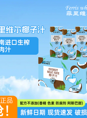 菲里维尔椰子汁植物蛋白饮料200ml*12瓶小瓶椰汁箱装夏季饮品饮料