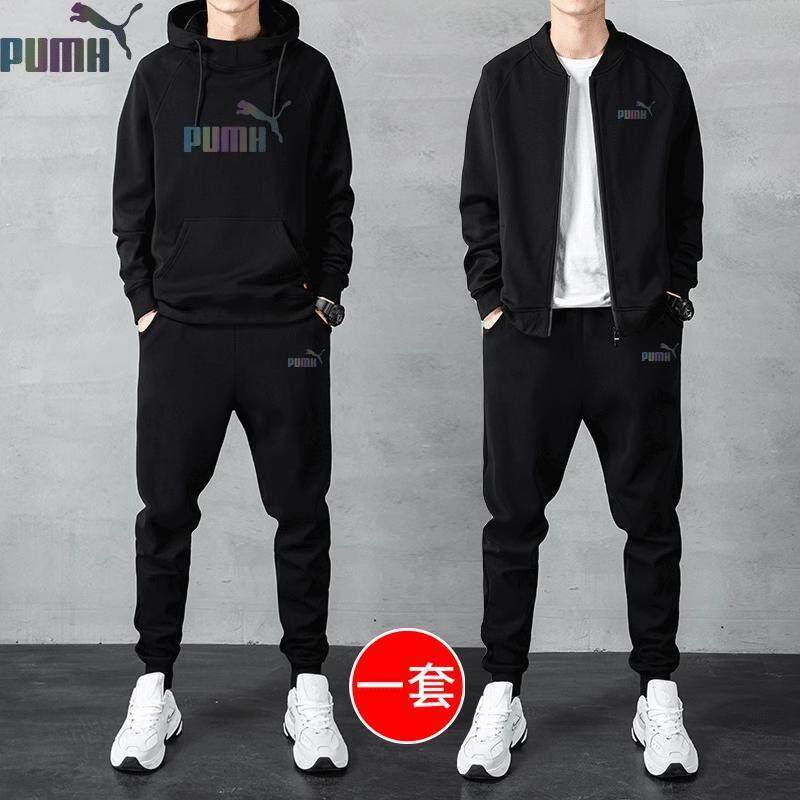 高端品牌连帽卫衣休闲运动套装男春秋2025新款纯棉宽松男士跑步服