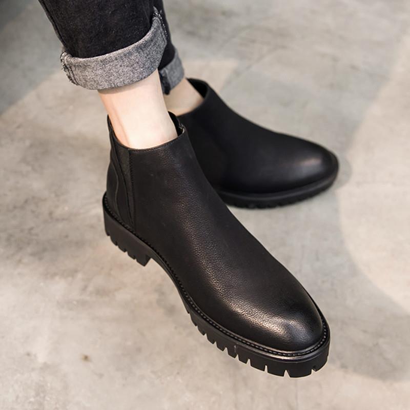 马丁靴男款高帮男鞋2025新款男士皮鞋冬季加绒英伦风切尔西靴短靴