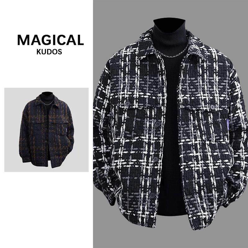 MAGICAL KUDOS小香风羽绒服男春秋格子鸭绒保暖轻薄宽松夹克外套,男装,羽绒马甲,淘宝优惠券,粉丝福利购,淘宝优惠卷
