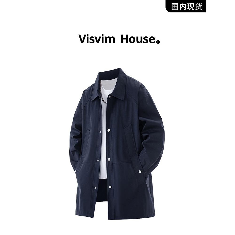 【品牌现货退出】Visvim Wings春秋季新款中长休闲夹克男士风衣夹