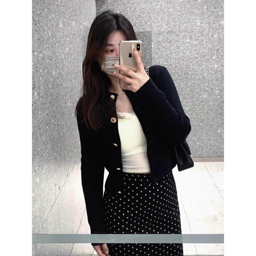 2025春秋新款小香风针织衫女开 衫法式高级感外套短款别致外搭上