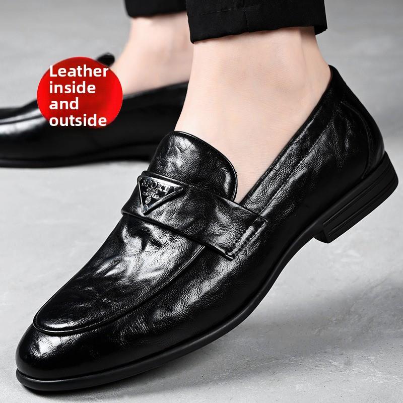 Ector Harden真皮鞋男士真皮透气商务正式鞋拖鞋- on - on - on英