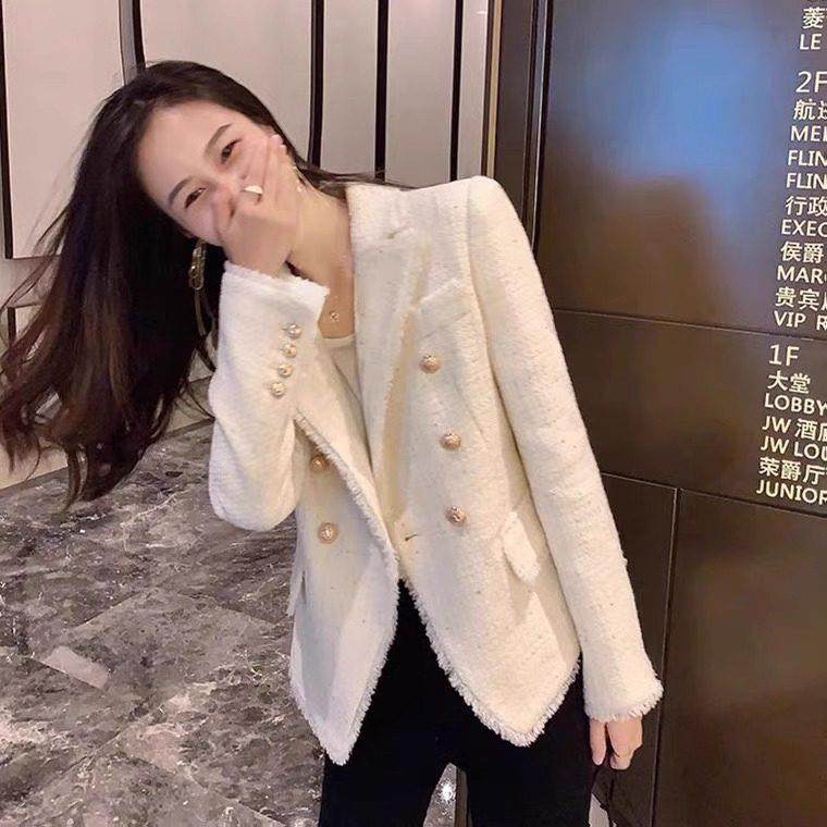 欧洲站春装女款2024年新款轻奢高级感轻熟风气质小西服外套女春秋