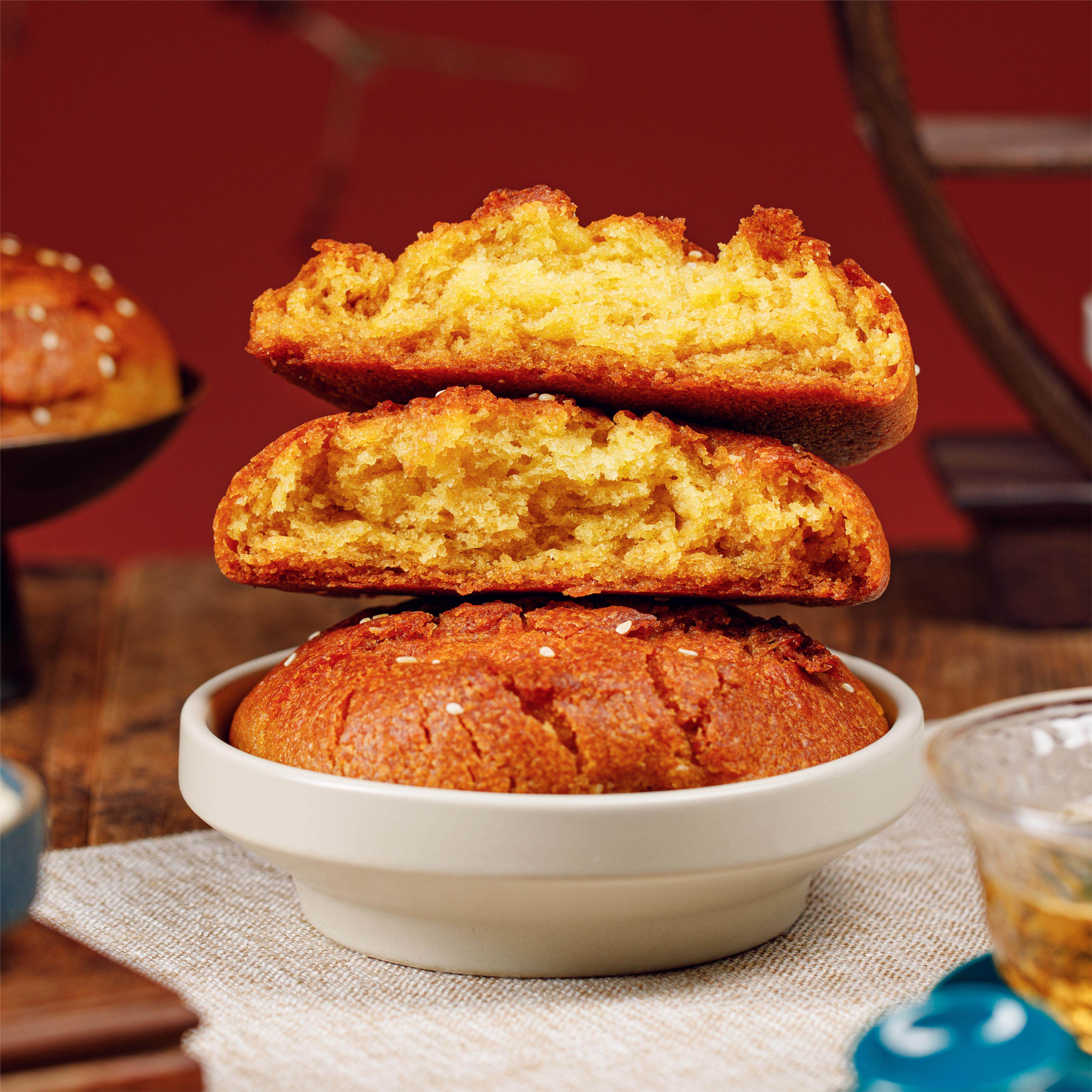 红旦丰镇月饼内蒙古特产胡麻油混糖饼多口味中秋老式月饼5枚装