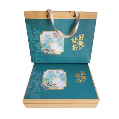 山东日照绿茶新茶叶春茶高山云雾炒青毛尖板栗浓香礼盒装250g