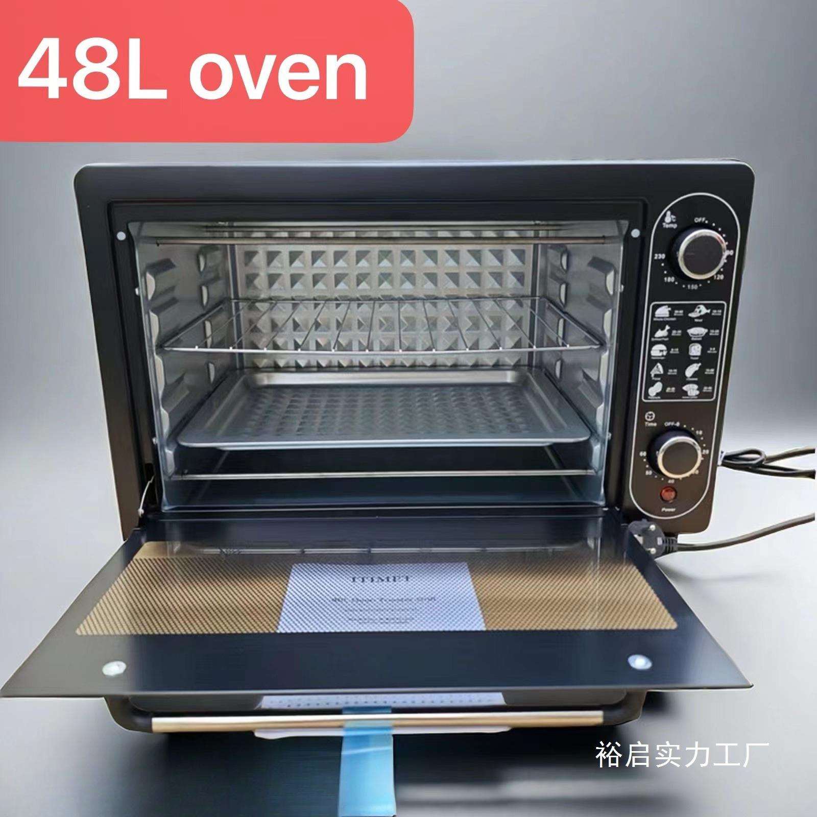 跨境电烤箱48L25L 15L 12L 多功能家用大容量可预约定时烘焙