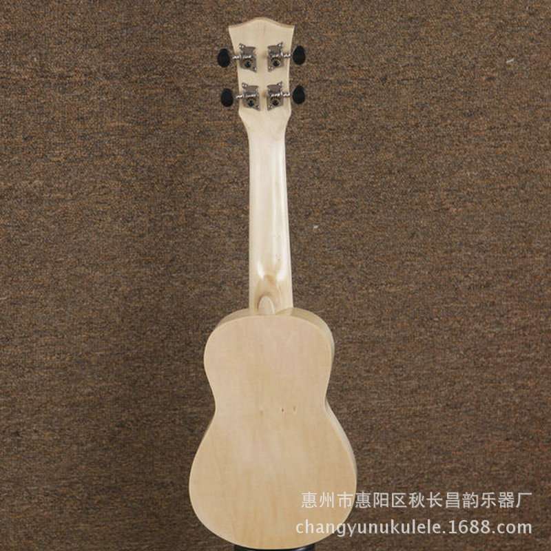 21寸全椴木本色儿童夏威夷小吉他 US-LNka卡通尤克里里可弹奏