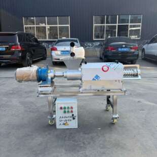 鸡鸭粪便脱水机 斜筛式 酒槽红薯渣分离机 200猪粪固液处理机