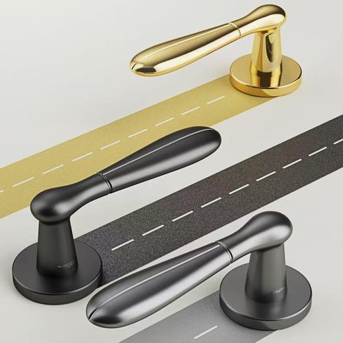 新款保龄球门锁木门室内门锁执手锁静音磁吸锁体意式极简门把手