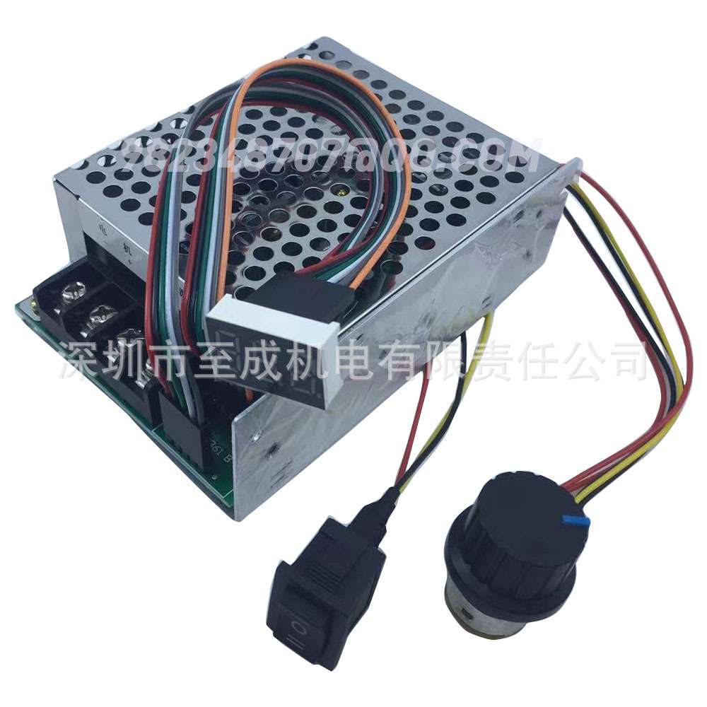 2V 24V 36V 40A CW CCW电机调速器可逆开关数显PWM电机调速器
