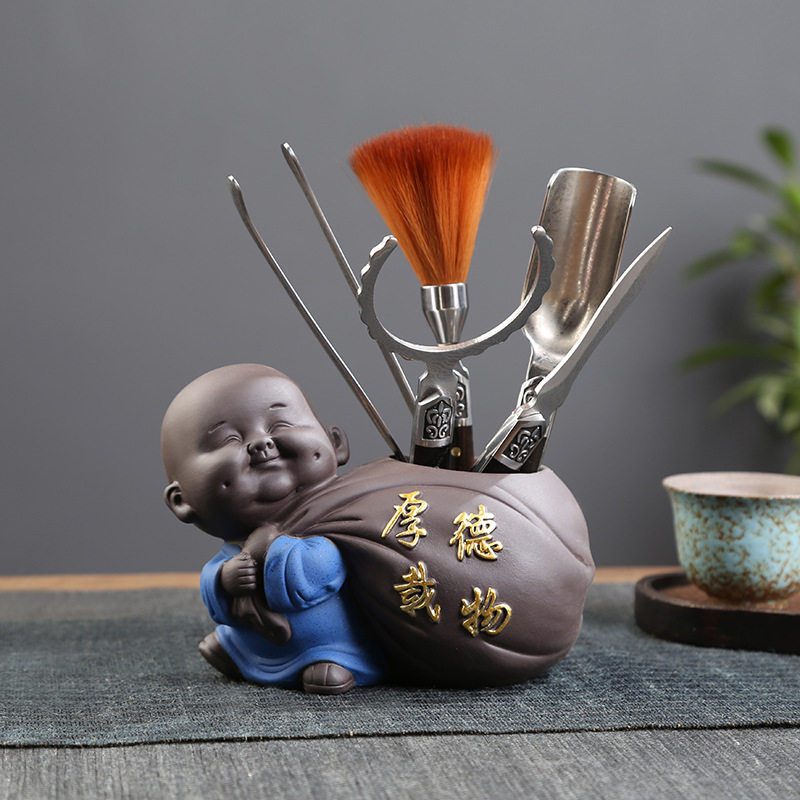 茶道六君子泡茶工具套装大全茶刀茶夹子喝茶用品茶具配件茶桌摆件