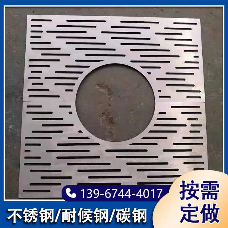 源头工厂不锈钢树池篦子树坑镀锌钢板护树板可做表面拉丝多种规格图片