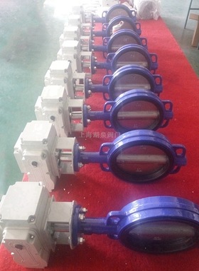 D971X-16Q 球铁材质电动蝶阀 橡胶软密封电动蝶阀 电动对夹蝶阀