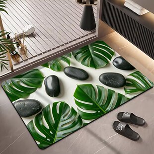 3D鹅卵石进门脚垫硅藻泥软垫卫生间门口厨房防滑垫子浴室吸水垫