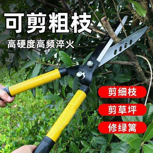 德国精工园艺剪刀整篱草坪剪树枝剪花专用园林绿化神器强力大剪刀