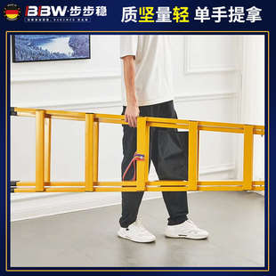 家用碳钢人字梯木工可行走梯子工程专用铝梯加厚铝合金楼梯铁米