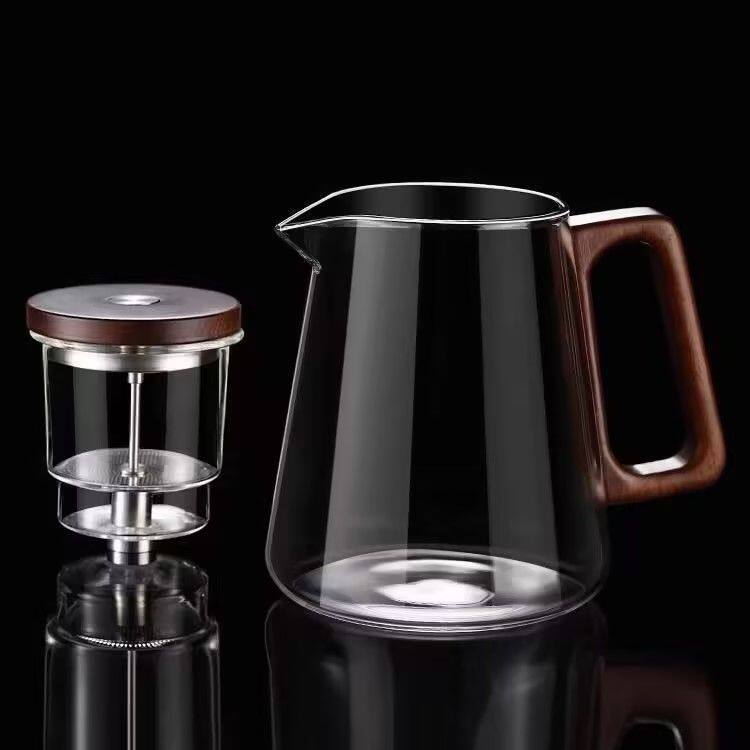 全玻璃内胆按压式冲茶器茶水分离飘逸壶沏茶过滤配件