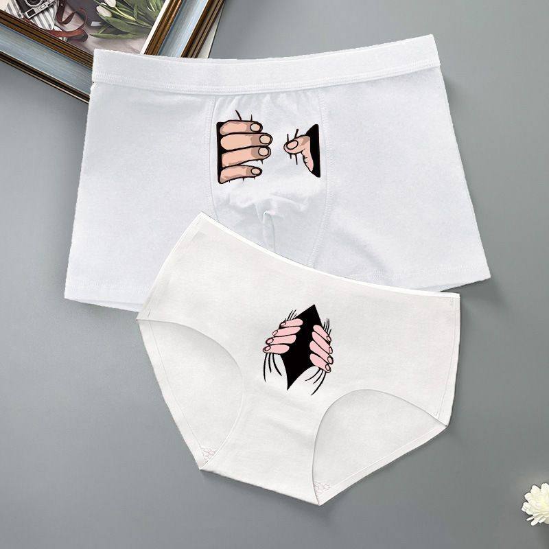 情侣内裤一男一女纯棉纯欲2022新款潮流搞怪轻奢简约运动内衣秋冬,女士内衣/男士内衣/家居服,男平角内裤,淘宝优惠券,粉丝福利购,淘宝优惠卷