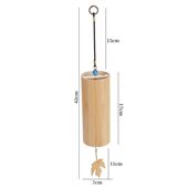 工厂直销简约和弦风铃手摇日本仿古竹风铃枫叶挂饰庭院室内乐器