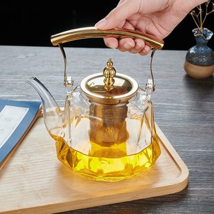 玻璃茶壶高颜值加厚耐高温电陶炉明火煮茶壶养生壶茶具提梁壶 新款