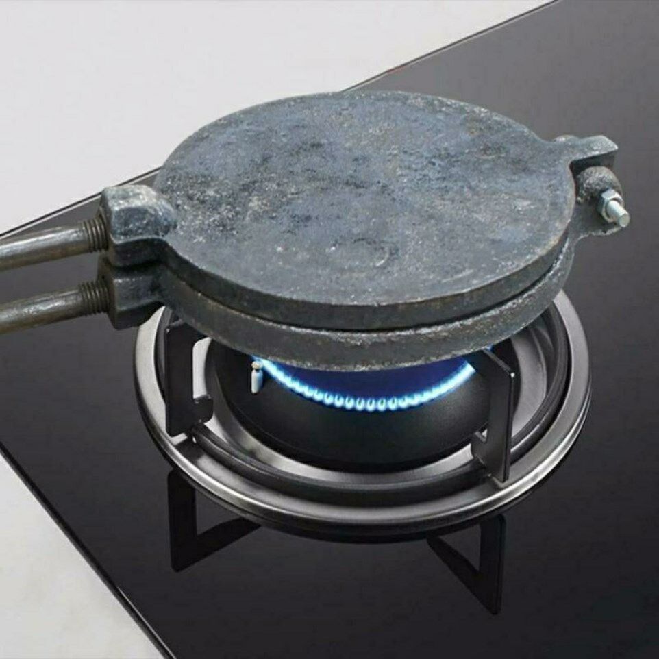 老式饼夹子模具老式火烧模具烙饼专用夹子老式烙饼夹子铸铁花饼锅