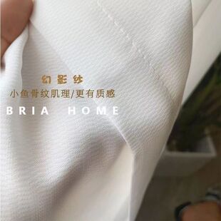 轻奢幻影纱防刮透光不透人窗帘简约客厅卧室阳台防晒白纱帘厂家