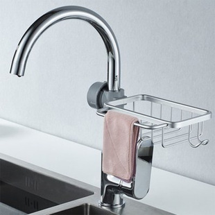 厨房水龙头置物架水池水槽沥水篮洗碗抹布收纳架用品家用大全