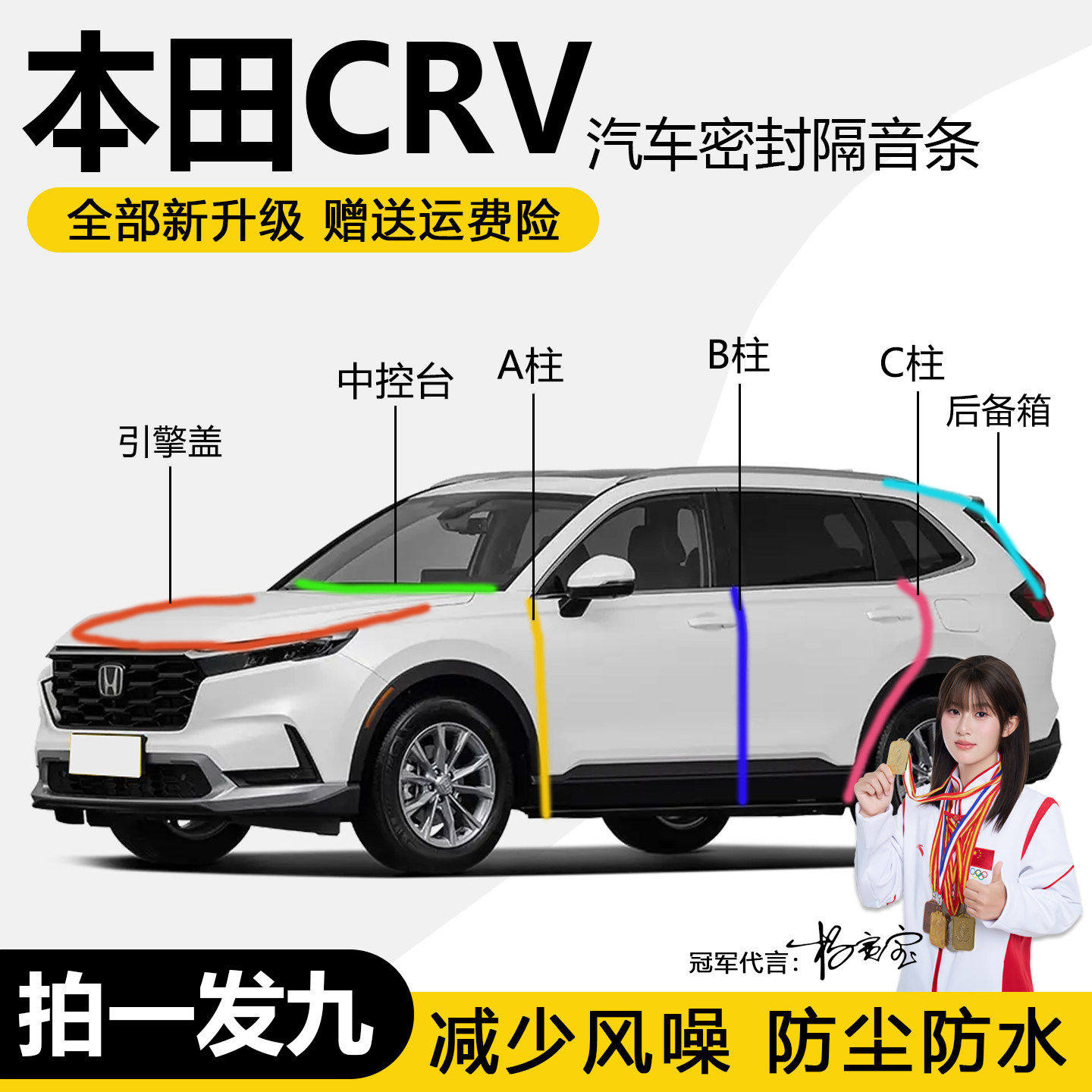本田CRV专用全车密封隔音胶条