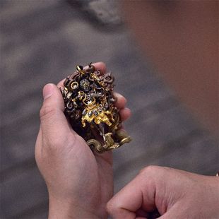 大黑天吊坠佛像造像立体手办挂坠项链重工国潮复古高级感男士配饰