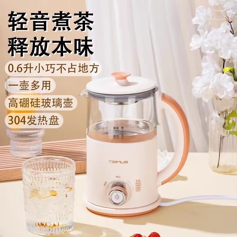 泰慕士玻璃花茶壶小型办公室