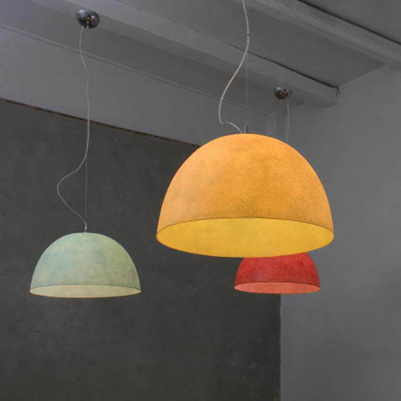 北欧现代简约半圆餐厅吊灯中古风民宿书房吧台服装店透光树脂吊灯