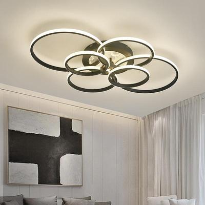客厅灯2025年新款 现代简约大气轻奢高级大厅主卧室圆环led吸顶灯