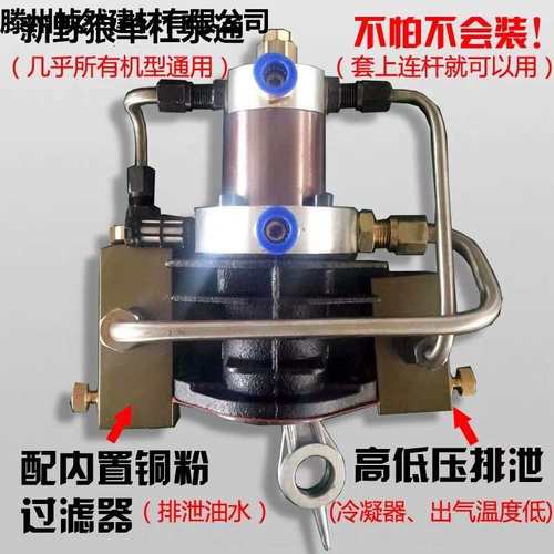 单杠高压打气机30mpa泵头机头高压充气泵40mpa泵头配件打气机头