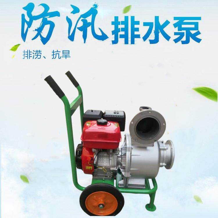 抽水泵灌溉浇水8寸12寸抽水喷灌汽油机水泵移动式排水离心泵