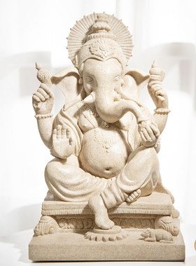 泰式风格树脂工艺品象鼻神摆件家居客G厅玄关电视柜酒柜装饰品摆