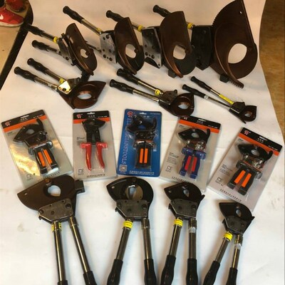 长信棘轮电缆剪J4i0ABDE齿轮线缆剪J52J75J95J100J130断线剪钳刀