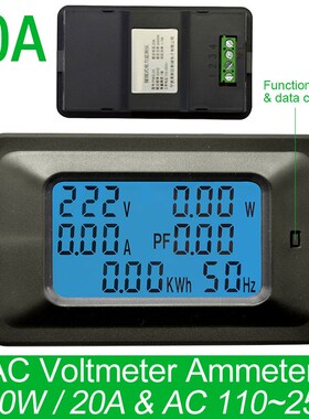 AC 20A/100A Digital rVoltage Meters indicator Power Energy V