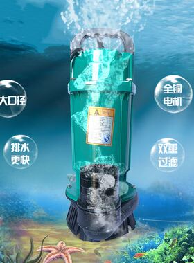 极速。家用潜水泵 污水泵农用抽z水泵寸4寸大流量220V不锈钢水泵