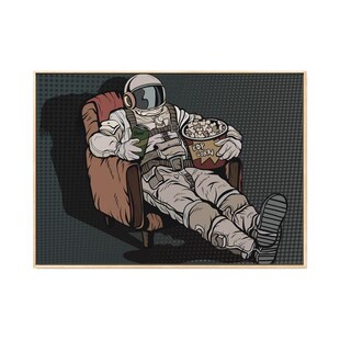 宇航员潮酷男孩卧室装 饰画vins风儿童房间床头墙壁小挂画厂家