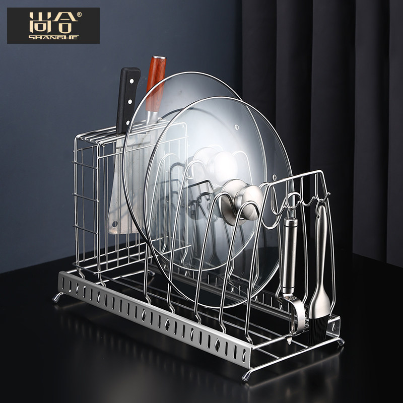 不锈钢厨房台面j款锅架炒锅家用收纳置物菜板Q菜刀架子橱柜锅具专,厨房/烹饪用具,厨房置物架/置物柜/角架,淘宝优惠券,粉丝福利购,淘宝优惠卷