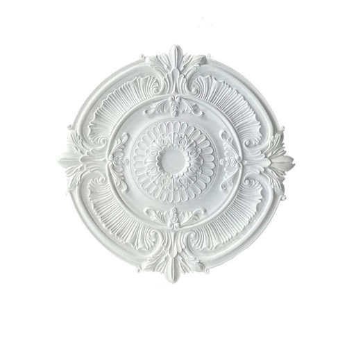 法式PU灯盘欧式灯l池吊顶装饰材料仿石膏灯座造型雕花圆形现代灯