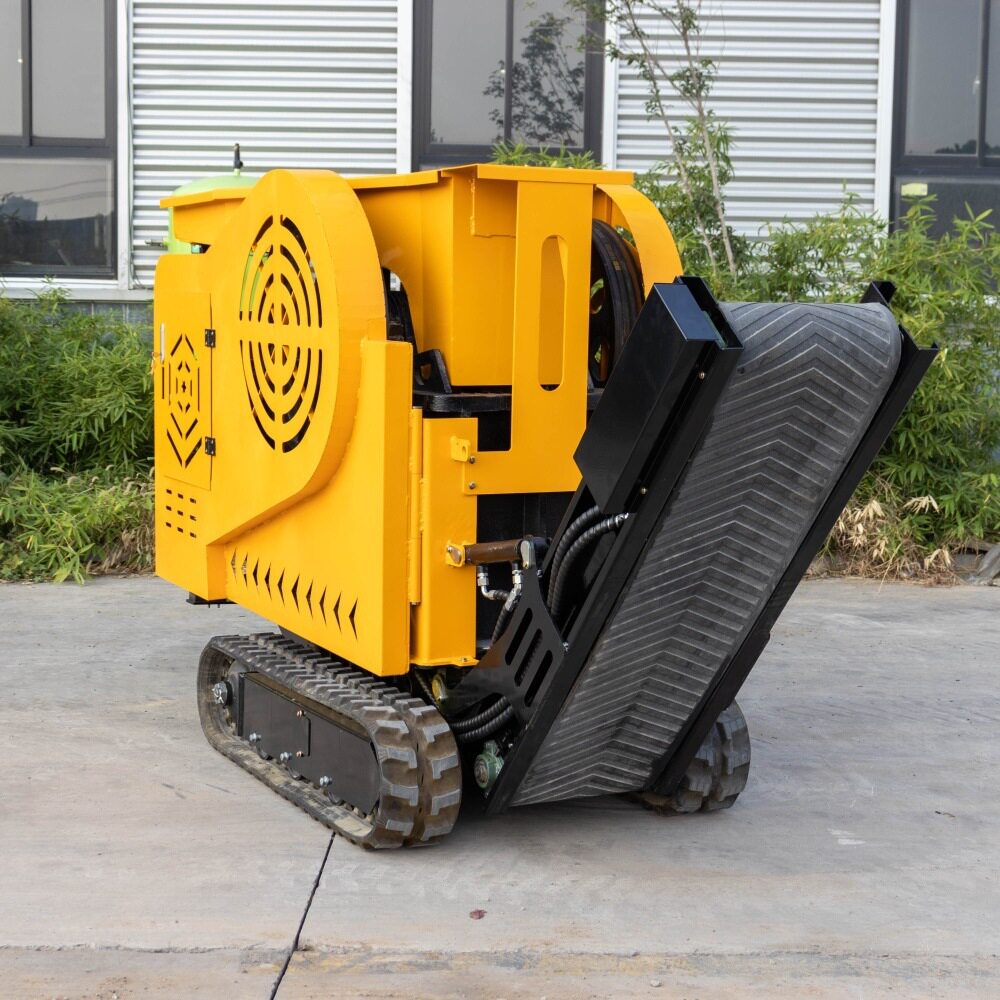 出口秘鲁履带式岩石破碎机 石料厂专用设备 道路建设路基石粉碎机