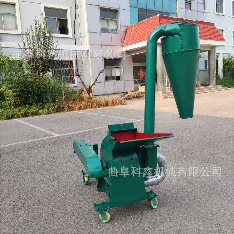 科鑫牌沙克龙超细饲料粉碎机 小型家庭用粉草机 豆饼菜籽饼磨糠机