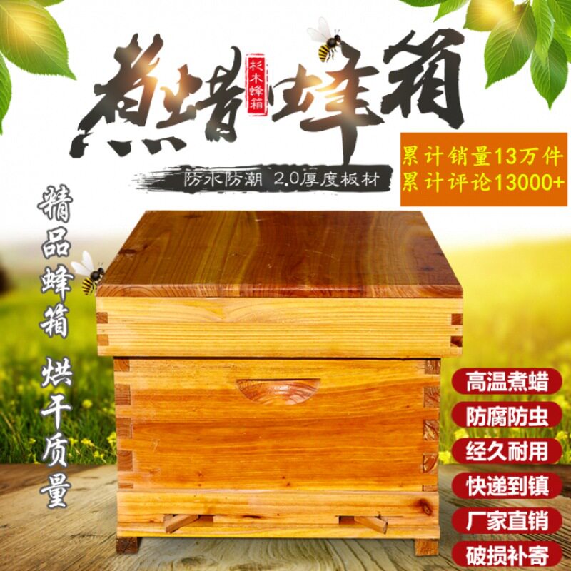养密峰箱中蜂专用蜂箱中蜂蜂箱子十框平峰防雨专用工具养殖小型的