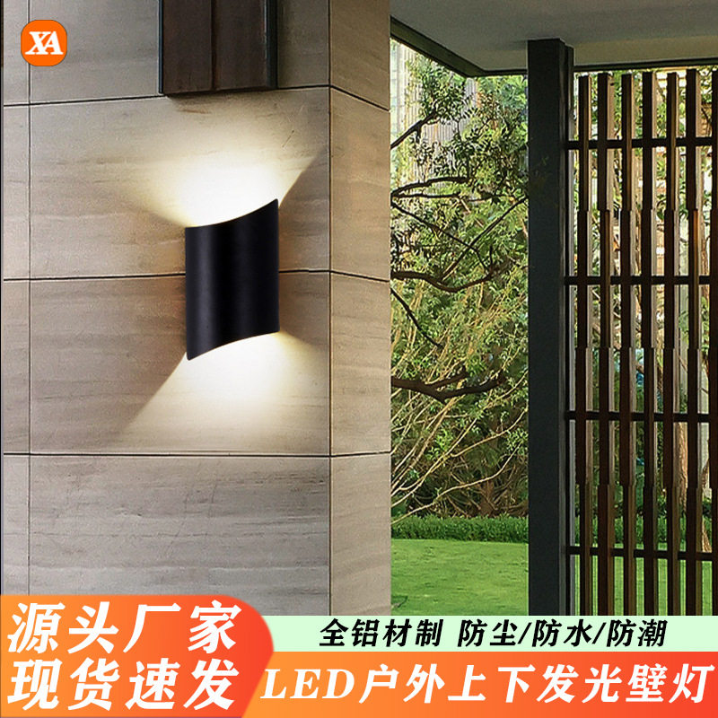 led户外防水壁灯现代简约走廊过道客厅卧室床头别墅阳台庭院壁灯